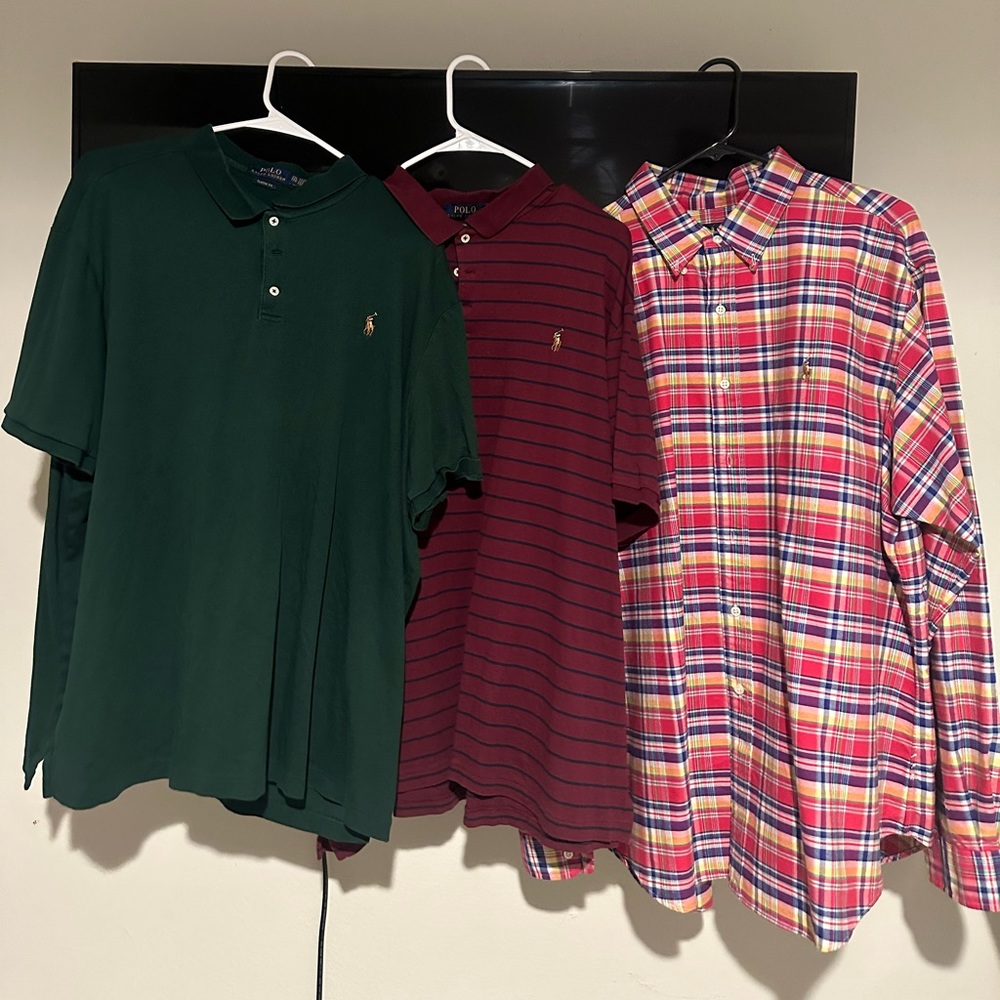 Bundle of ralph lauren shirts XXL